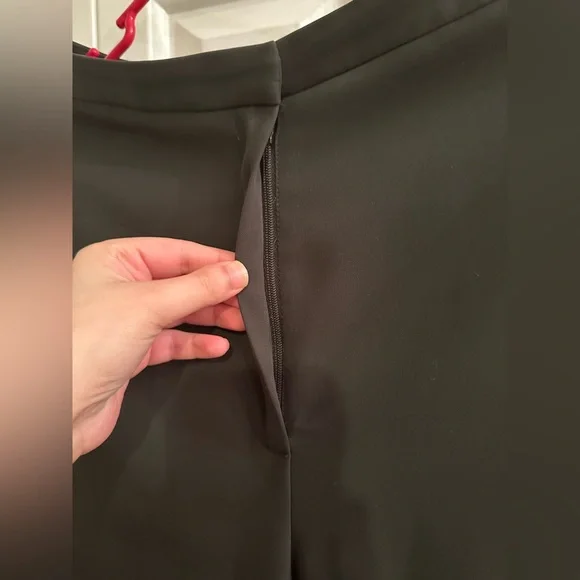 Sézane-Style High-Waisted Tailored Slim Trousers – Black, Size 4 - Picture 7 of 9